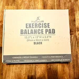 Prosource Fit Exercise Balance Pad Black Foam Mat Therapy Fitness HL-3932 NEW
